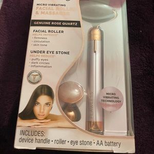 2-IN-1 ROSE QUARTZ SONIC FACIAL MASSAGER